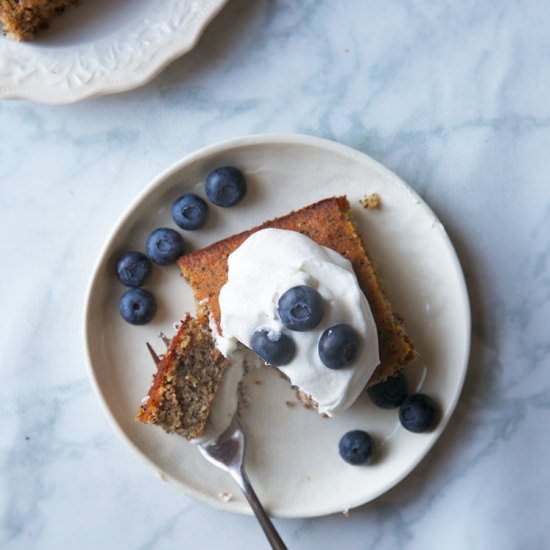 Lemon Poppyseed Snack Cake - Recipe photo by doublethyme