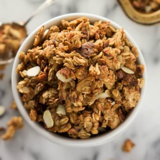 Vanilla Almond Macaroon Granola - Recipe photo by withsaltandwit