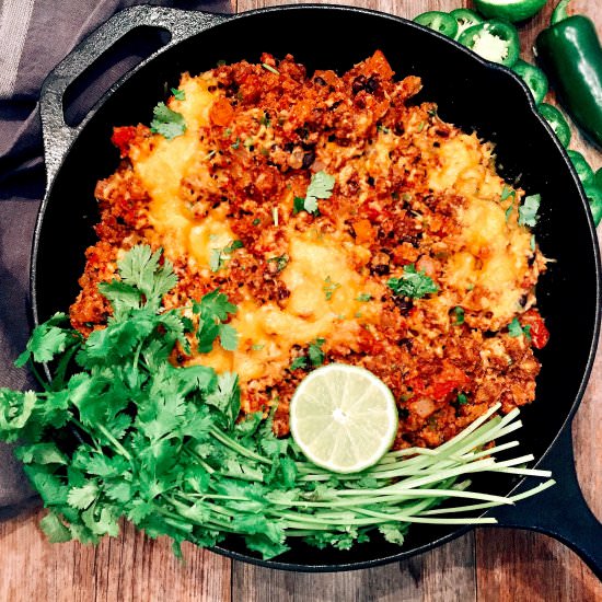 Mexican-Style Cauliflower "Rice" - Recipe photo by AHintofWine