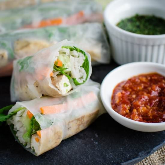 Vietnamese Vegan Spring Rolls - Recipe photo by watchwhatueat
