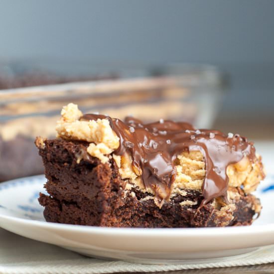 Buckeye Turtle Brownies - Recipe photo by MamaGourmand