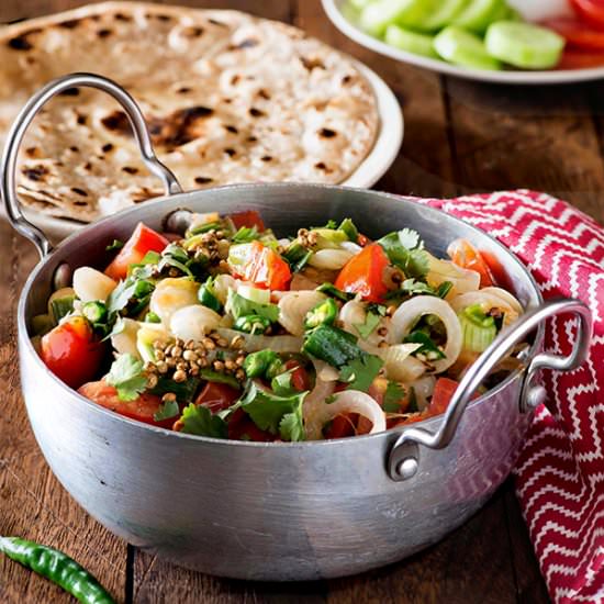 Spring Onion Stir Fry Indian style - Recipe photo by Rekha K