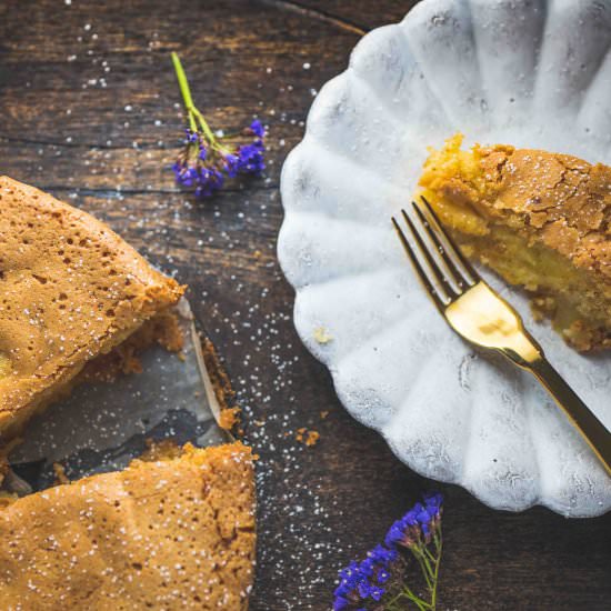 brown butter apple cake - Recipe photo by tiongbahrukitchen