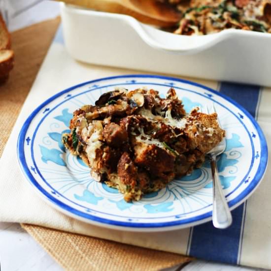 Sausage Strata - Recipe photo by AbbeysKitchen