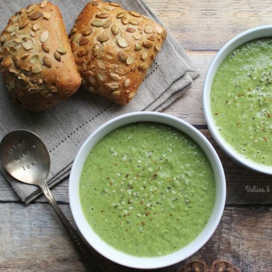 Vegan Green Monster Soup - Recipe photo by valisesetgourmandises