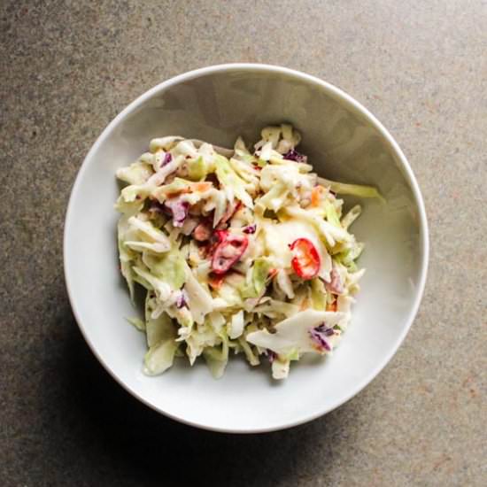 Spicy Coleslaw - Recipe photo by Lisa G Cooks