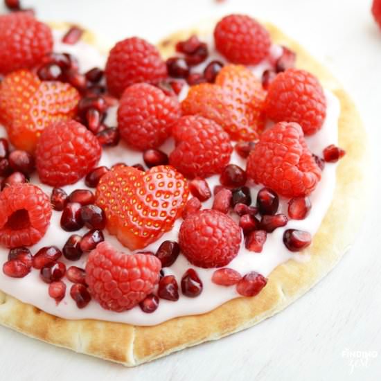 Yogurt Flatbread Heart - Recipe photo by FindingZest