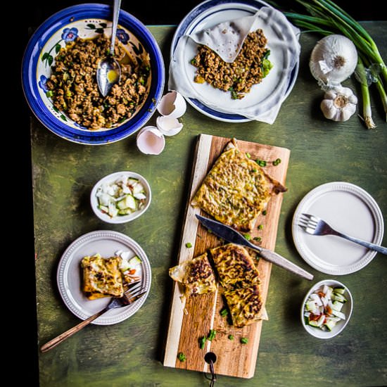 Stuffed Savory Pancakes (martabak) - Recipe photo by WhatToCookToday
