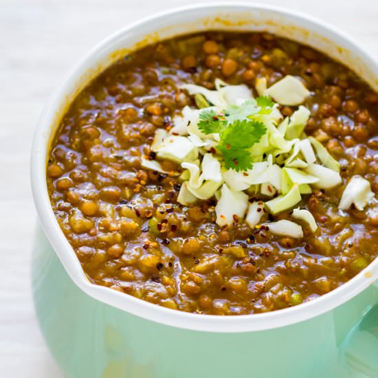 Cabbage Lentil Soup - Recipe photo by ChefDeHome