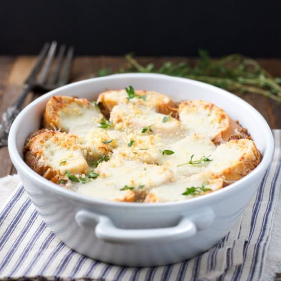 French Onion Soup Casserole - Recipe photo by The Seasoned Mom