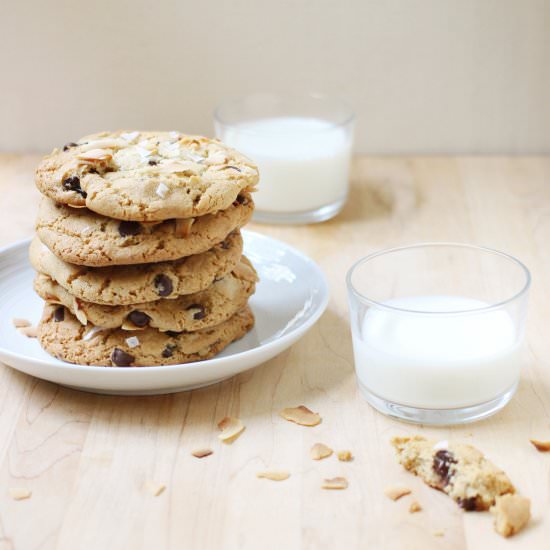 Giant Coconut Tahini Cookies - Recipe photo by foodnouveau