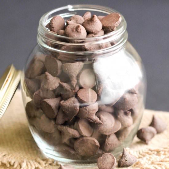 DIY Nutella Chocolate Chips - Recipe photo by dessertswithbenefits