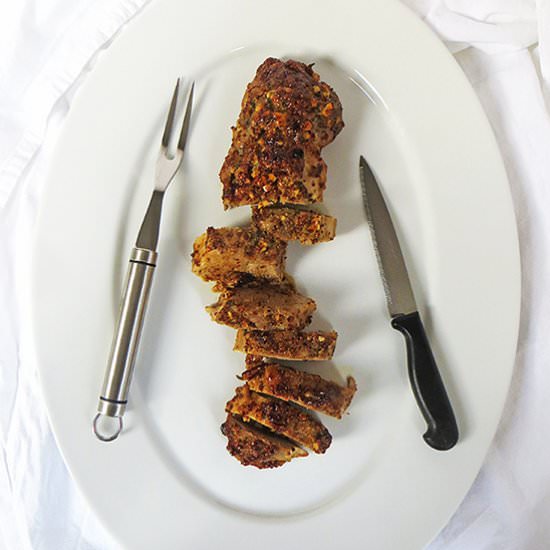 Honey-Roast Garlic Pork - Recipe photo by olivetreekitchen