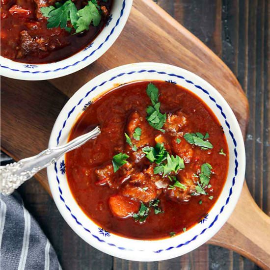 Goulash Soup - Recipe photo by healthydelicious