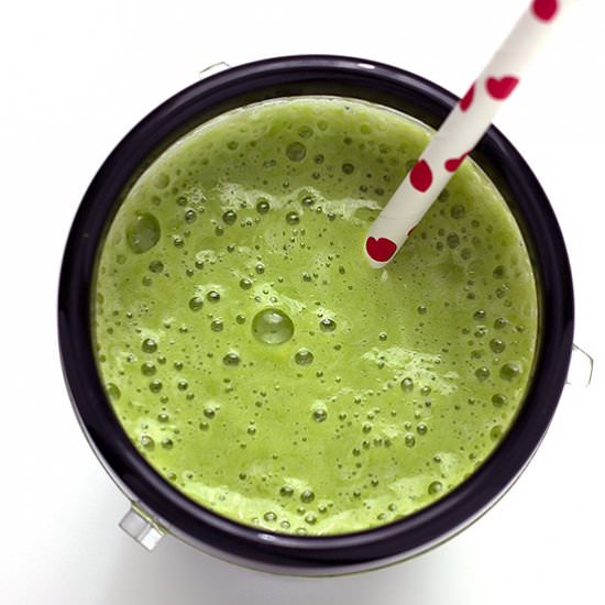Tropical Green Smoothie - Recipe photo by The Wholesome Dish