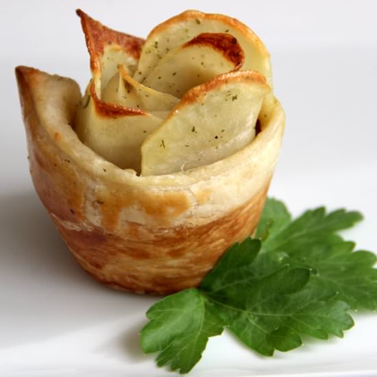 Vegan Potato Roses - Recipe photo by Ale Gambini