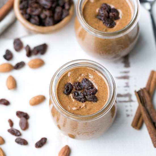 Cinnamon Raisin Almond Butter - Recipe photo by bakerita