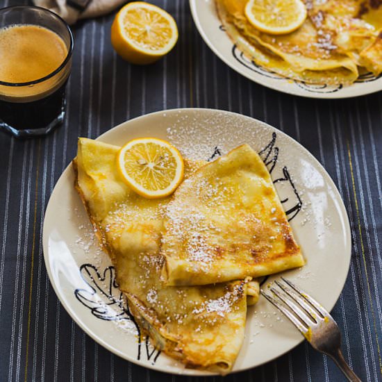Best French Lemon Crêpes - Recipe photo by vivalafood