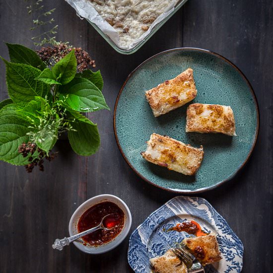 Savory Daikon/Radish Cake - Recipe photo by WhatToCookToday