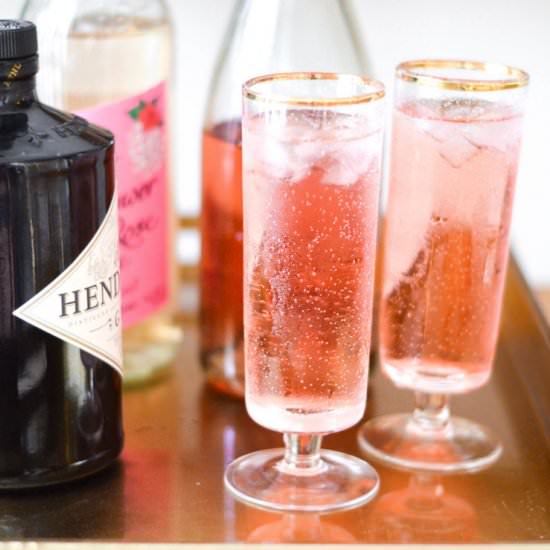 Blushing Bouquet Tom Collins - Recipe photo by mymoderncookery