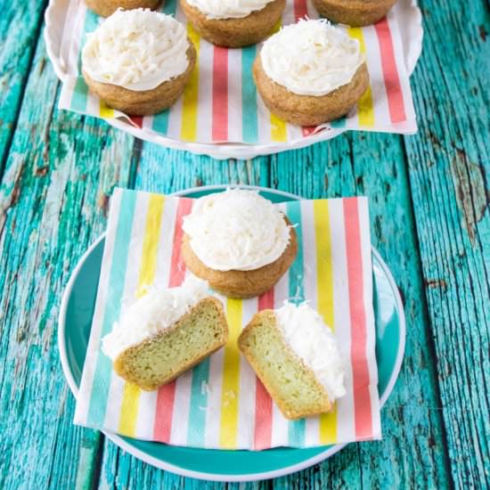 Pandan Coconut Cupcakes - Recipe photo by healthygfasian