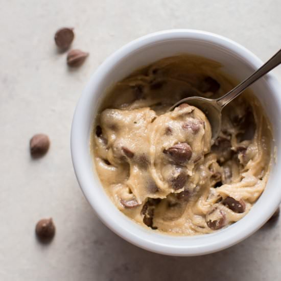 Eggless Cookie Dough for One - Recipe photo by saltandlavender