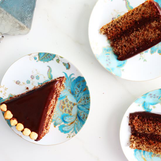 Tweed Cake with Nutella Ganache - Recipe photo by kitchenathoskins