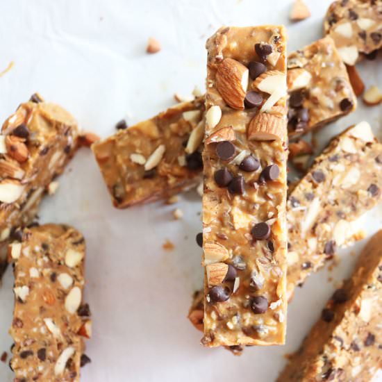 Creamy Crunchy Peanut Butter Bars - Recipe photo by thetoastedpinenut