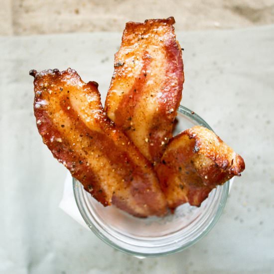 Spicy Maple Glazed Bacon - Recipe photo by aflavorjournal