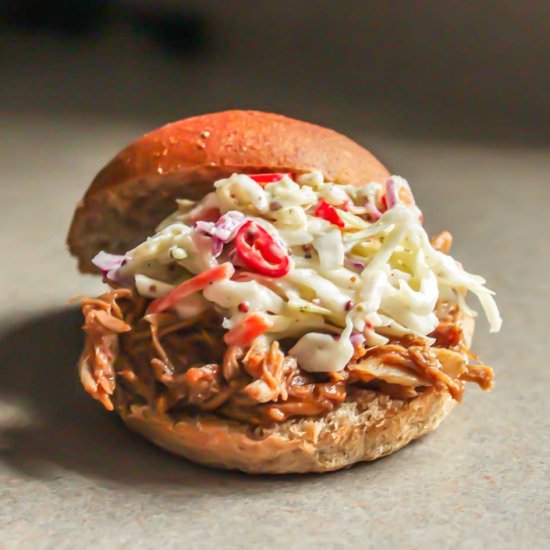 Spicy Pulled Pork Sandwiches - Recipe photo by Lisa G Cooks