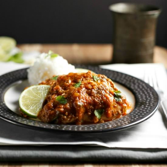 Slow Cooker Chipotle Lime Chicken - Recipe photo by beautyandthefoodie