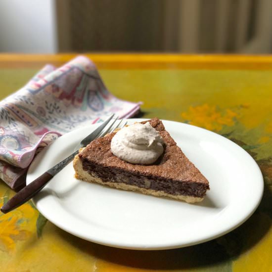 Salted Chocolate Pecan Tart - Recipe photo by the good eats co