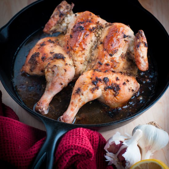 Weeknight Butterflied Chicken - Recipe photo by photosandfood