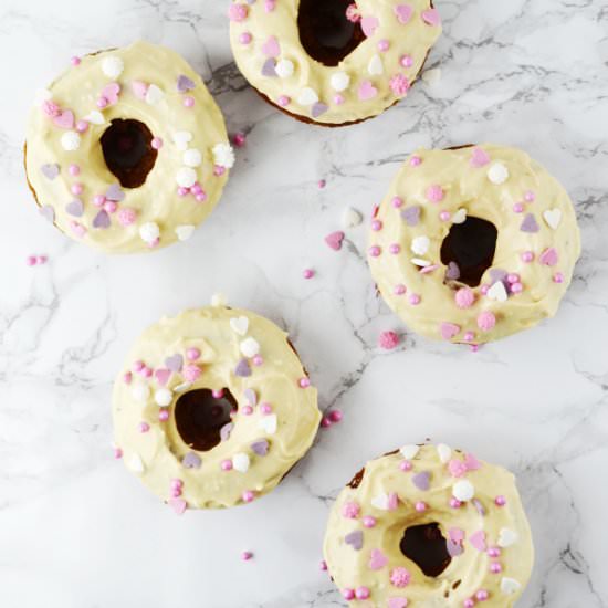Carrot Cake Donuts Maple Frosting - Recipe photo by Inside the rustic kitchen