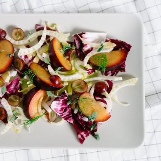 Winter Bitter Greens Salad - Recipe photo by Healthfully Ever After