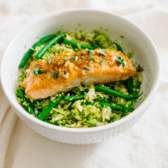 Cuban Lacquered Salmon Salad - Recipe photo by Healthfully Ever After