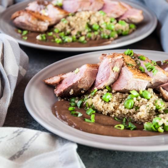 Duck with Quinoa & French Sauce - Recipe photo by healthylaura