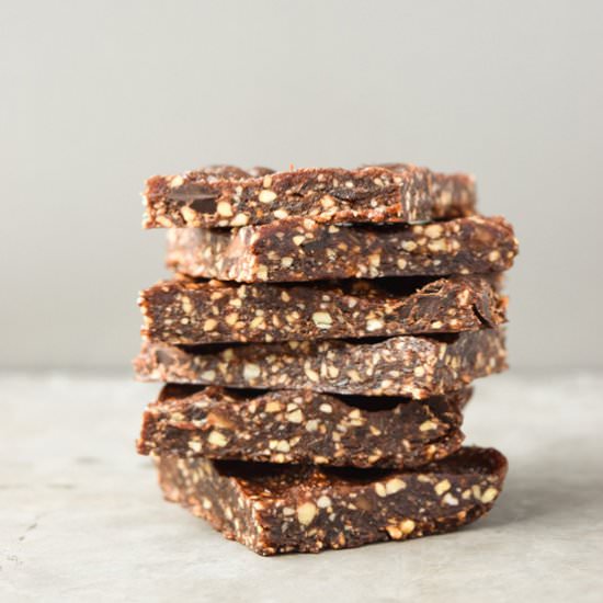 Mint Chocolate Chip Energy Bars - Recipe photo by tastythin