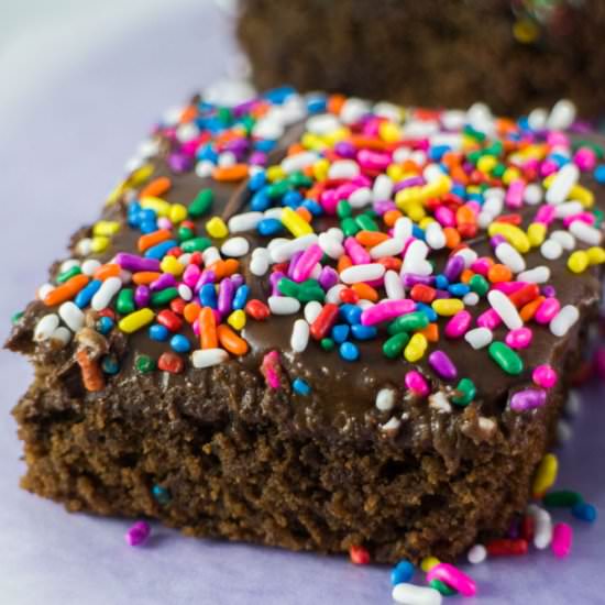 Birthday Cake Black Bean Brownies - Recipe photo by pamelaz