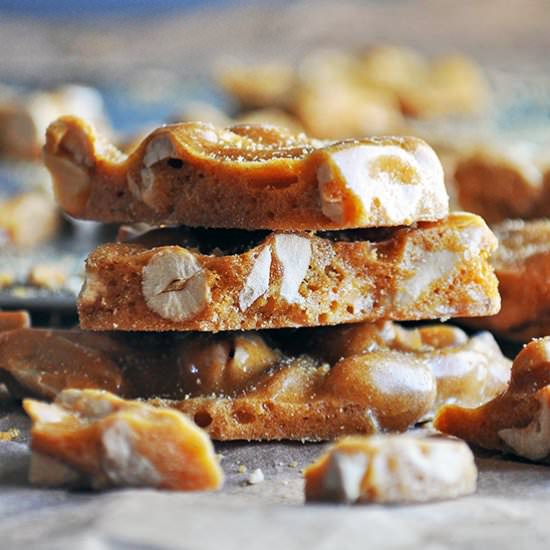 Peanut Brittle - Recipe photo by BatterandDough