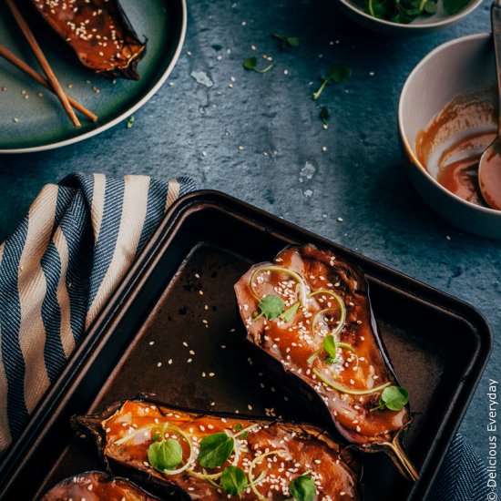 Miso Glazed Eggplant - Recipe photo by deliciouseveryday