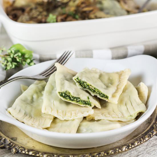 German Dumplings (Maultaschen) - Recipe photo by cookingtheglobe