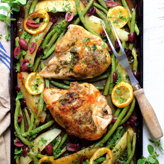 Sheet Pan Roast Chicken - Recipe photo by fromachefskitchen