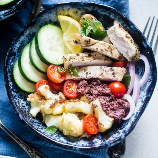 Whole30 Greek Chicken Bowls - Recipe photo by foodfaithfitness
