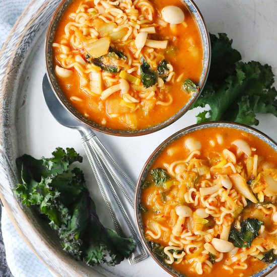 Kimchee Ramen Noodle Soup - Recipe photo by SoupAddict