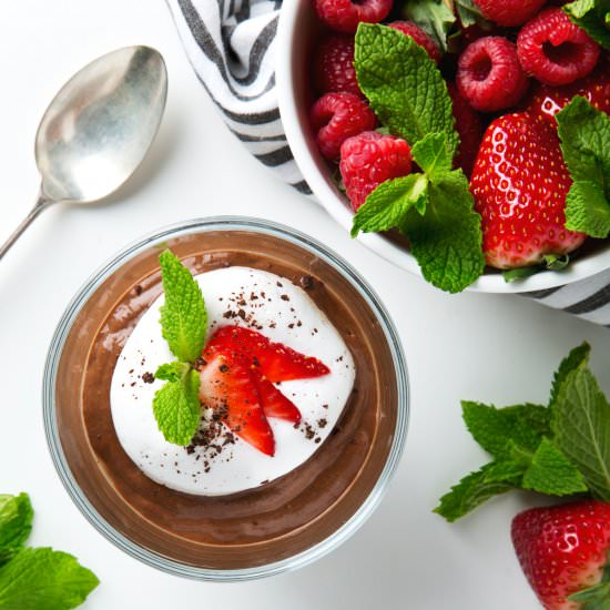 Aquafaba Chocolate Mousse - Recipe photo by PicklesNHoney