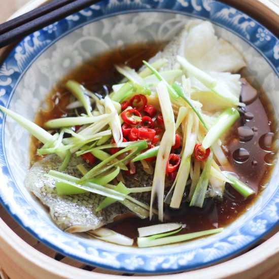 Steamed Cod Fish - Recipe photo by Spice the Plate