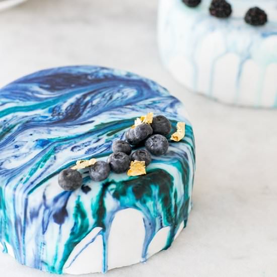 Marble Drip Cake - Recipe photo by sugarandcharm