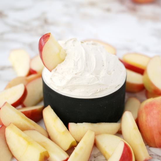 Fluffy Brown Sugar Apple Dip - Recipe photo by Endlessly Inspired