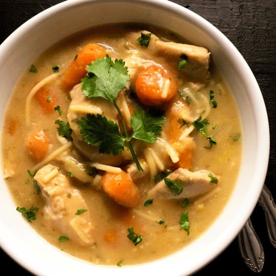 One Pot Chicken Noodle Soup - Recipe photo by asprinklingofcayenne